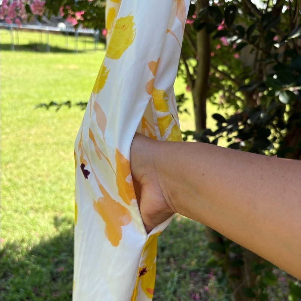 A New Day Yellow and Cream Floral Dress - Picture 5 of 9